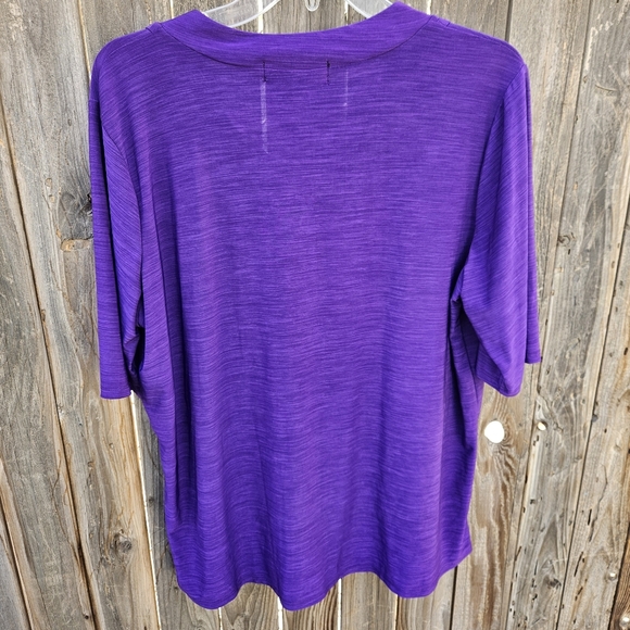 Elie Mccarthy Vibrant Purple Blouse Sizw 1X - Picture 13 of 16